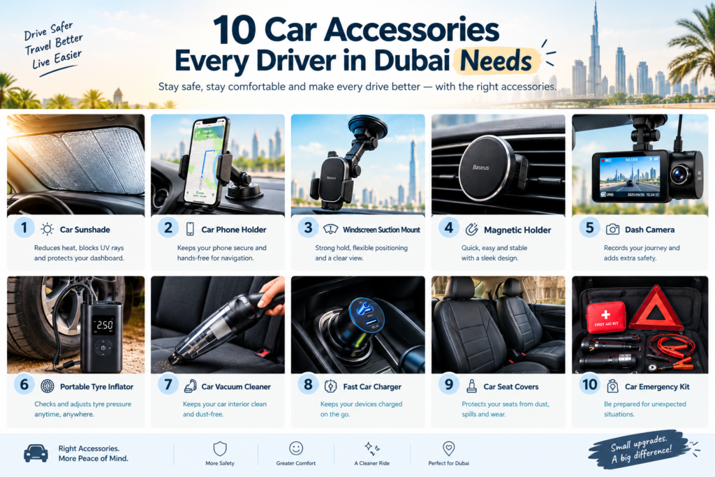 10 Car Accessories Every Driver in Dubai Needs